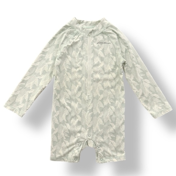 Eddie Bauer | Baby Tropical Leaf Rashguard Suit (24 mos) 🍃 - Picture 1 of 6